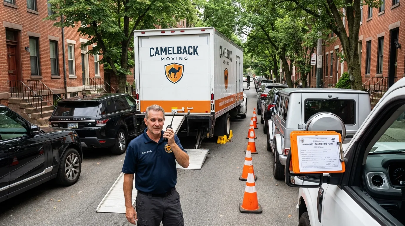 City street loading permit setup in Bloomsburg, PA